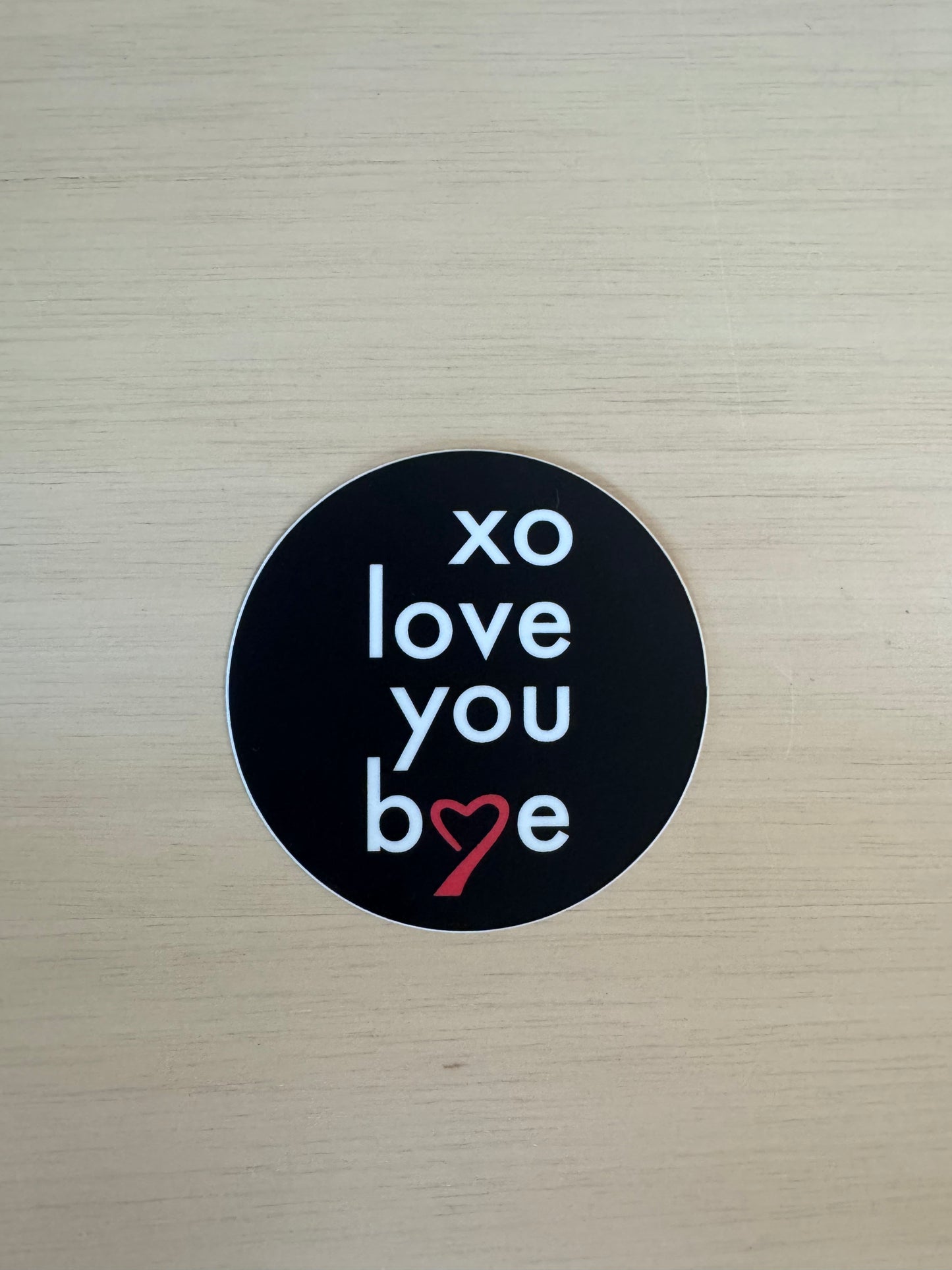 xo logo sticker