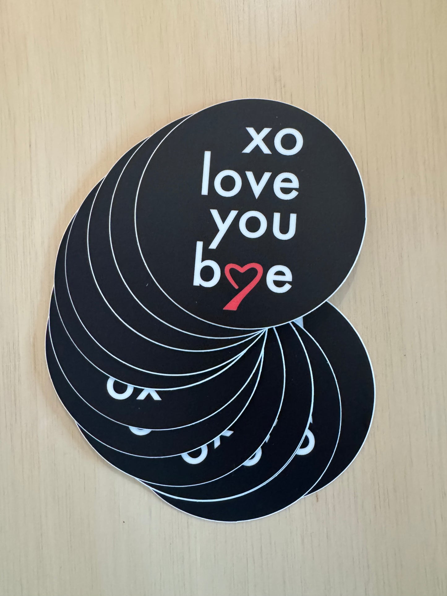 xo logo sticker